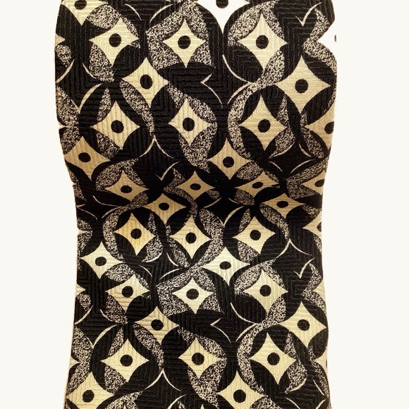 2/$30 CRICKETEER Black/Cream Abstract Silk Tie Eclectic Grandpa Style - Picture 1 of 12